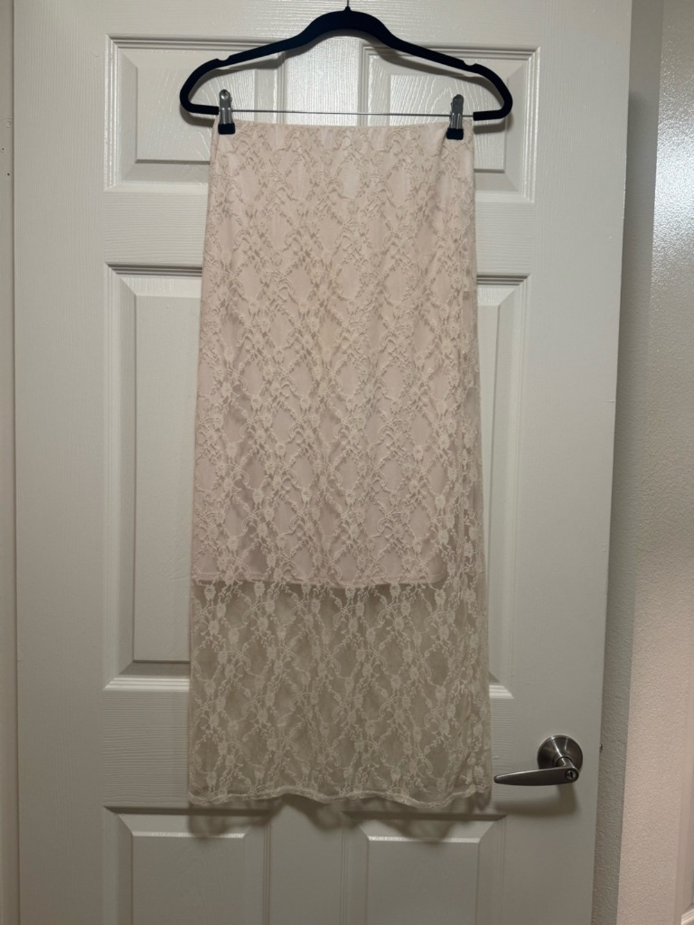 Sincerely Jules Cream Lace Midi Skirt